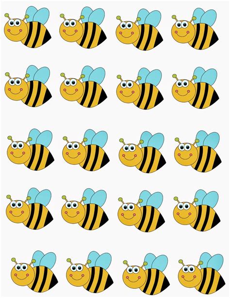 Bee Pattern Printable